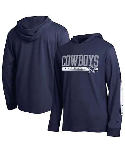 Champion Men's Navy Dallas Cowboys All-Star Hooded T-Shirt