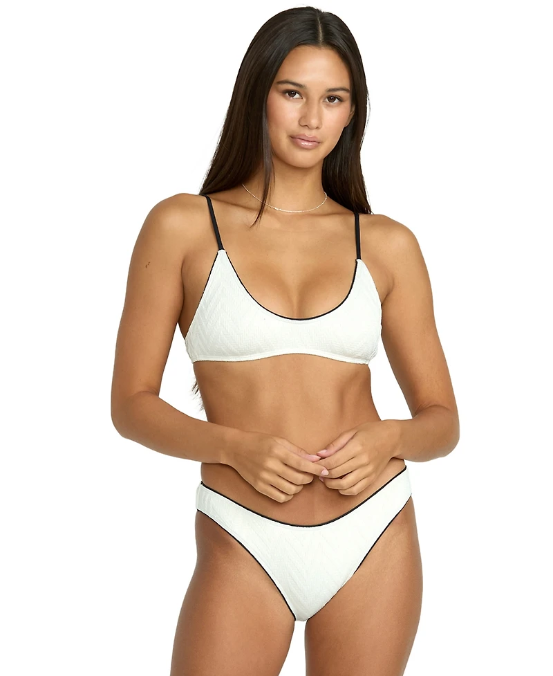 Volcom Women's Baby V-Neck Cropped Bikini Top