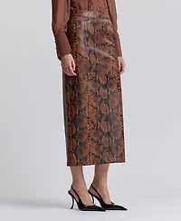 Avec Les Filles Women's Fitted Midi Skirt