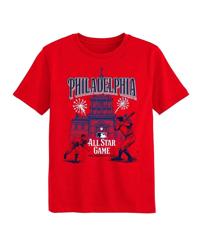 Outerstuff Preschool Red 2026 Mlb All-Star Game Independence Hall T-Shirt