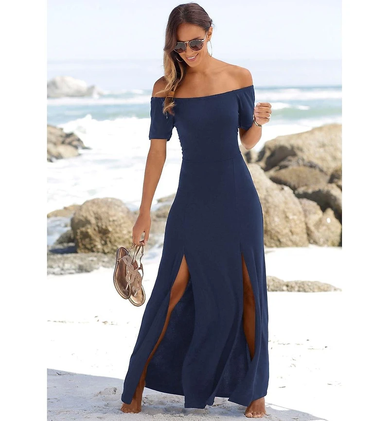 Lascana Women's Off Shoulder Maxi Dress