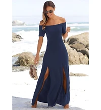 Lascana Women's Off Shoulder Maxi Dress