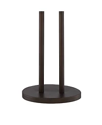 Franklin Iron Works Roscoe Modern 62" Tall Standing Floor Lamps Set of 2 Lights Twin Pole Pull Chain Roman Bronze Finish