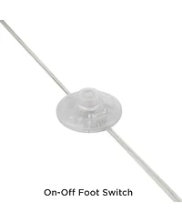 Possini Euro Design Moderne Mid Century Modern 62" Tall Standing Floor Lamp Droplet Foot Switch Natural Metal Living Room