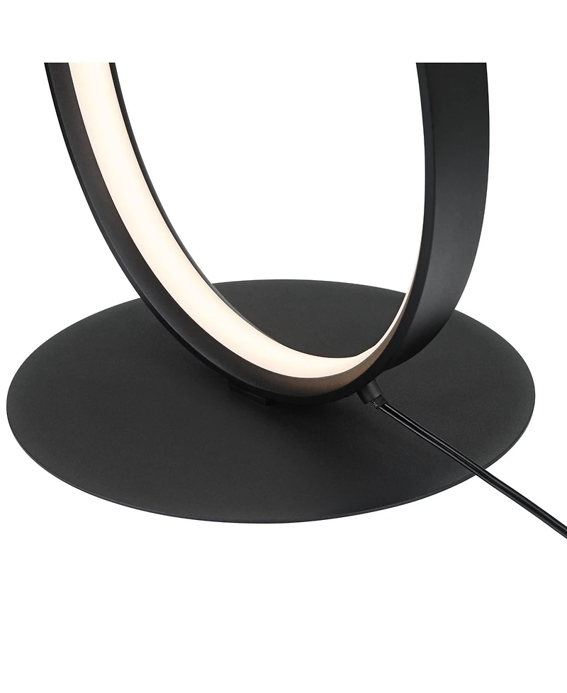 Possini Euro Design Avante Modern 56 1/2" Tall Standing Floor Lamp Ribbon Led Foot Switch Matte Finish Living Room Bedroom