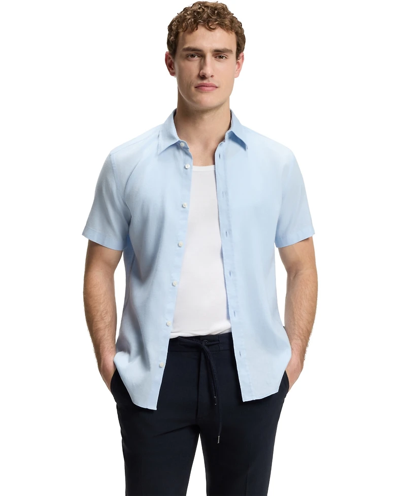 Boss by Hugo Boss Men's Stretch Linen Slim-Fit Shirt