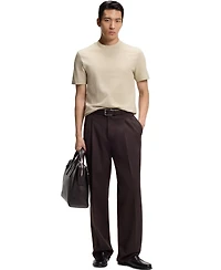 Boss by Hugo Men's Cotton Jacquard-Pattern T-Shirt