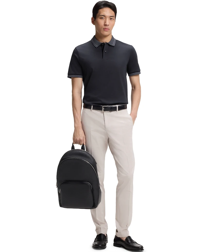 Boss by Hugo Men's Mercerized-Cotton Slim-Fit Polo Shirt