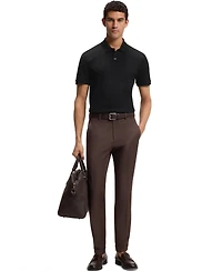 Boss by Hugo Men's Geometric Jacquard Cotton Polo Shirt