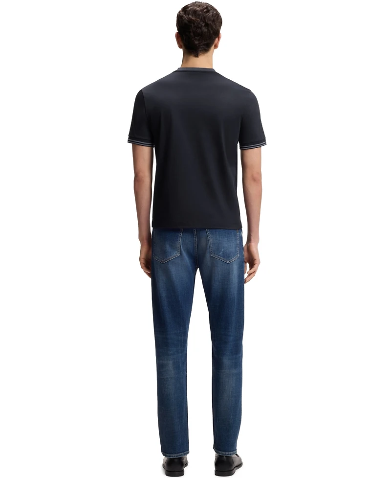 Boss by Hugo Men's Mercerized-Cotton Slim-Fit T-Shirt