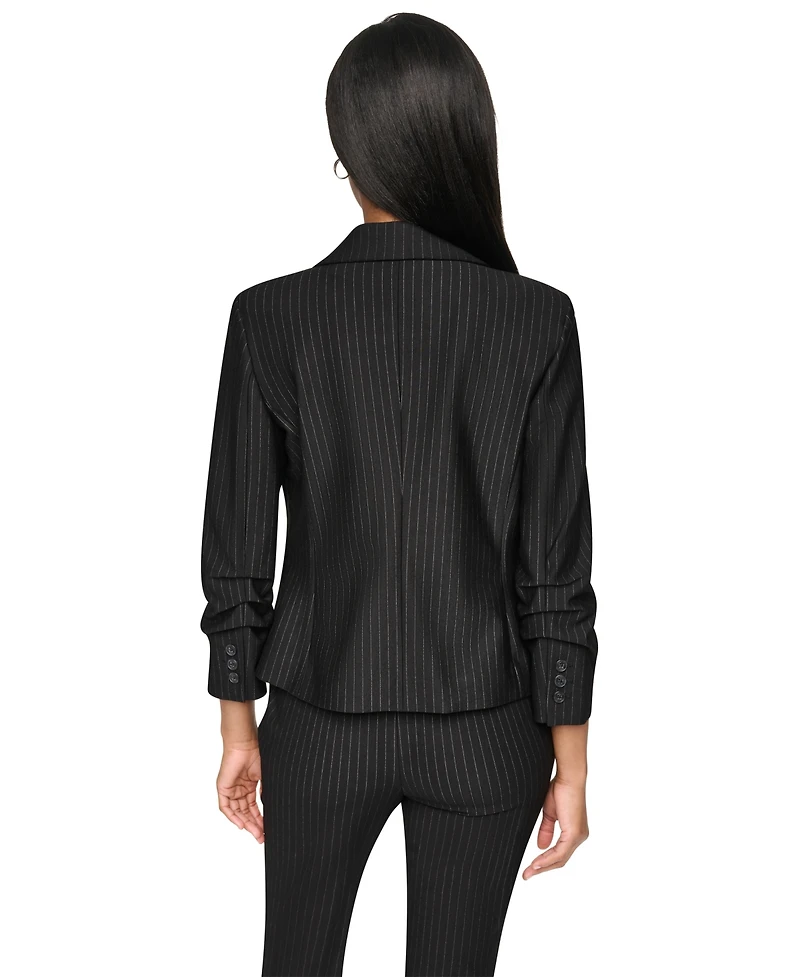 Dkny Petite One-Button Notch-Collar Jacket