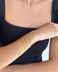 Adornia Tarnish Resistant Set of 3 Chain Bracelets