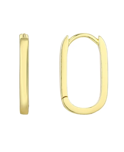 Adornia Gold Laperouse Rectangle Hoop Earrings