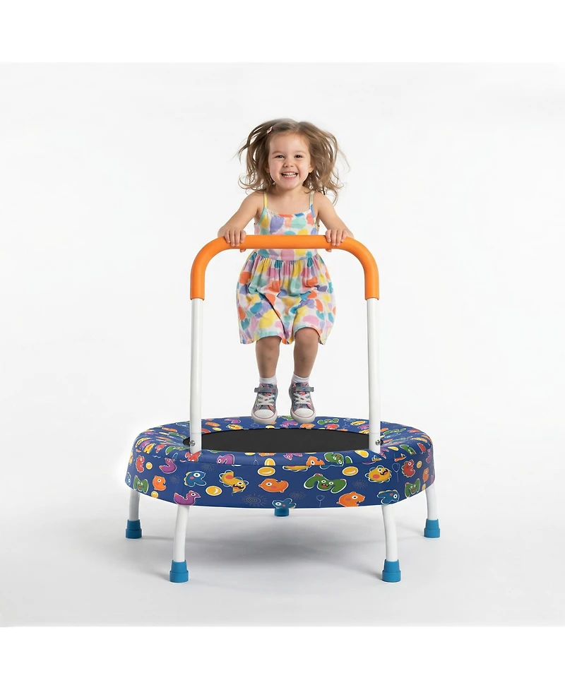 Zeny Toddler Trampoline for Kids 1 Year Plus with Handle, Baby Gifts Boys and Girls, Indoor Outdoor