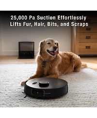 bObsweep UltraVision Pet Combo Self-Empty Robot Vacuum and Mop, 1.5 Gal 180-Day Dock, App and Voice Control, Us Engineered with DualSpin Mops