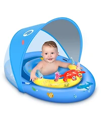 Aofar Baby Pool Float UPF50+ Sun Canopy Safety Seat