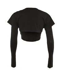 Pre-Owned Jacquemus Women's Layered Long-Sleeve Crop Top