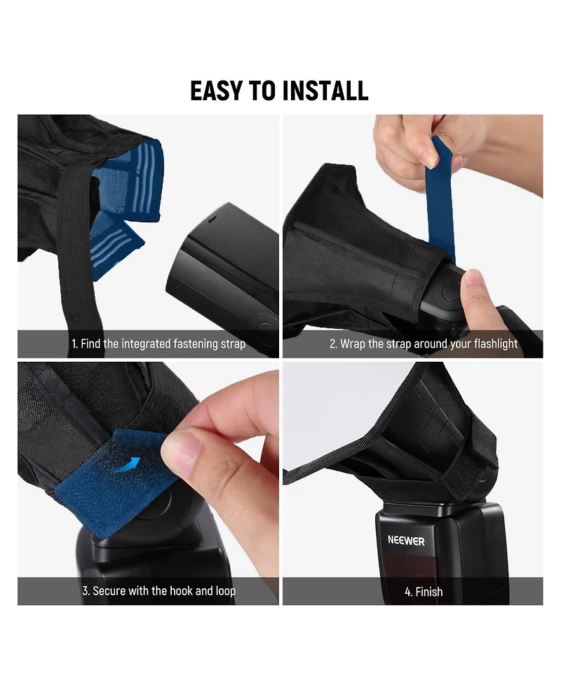 Neewer NS5P Softbox with 15cm, 6" for select Canon, Nikon and Sony cameras