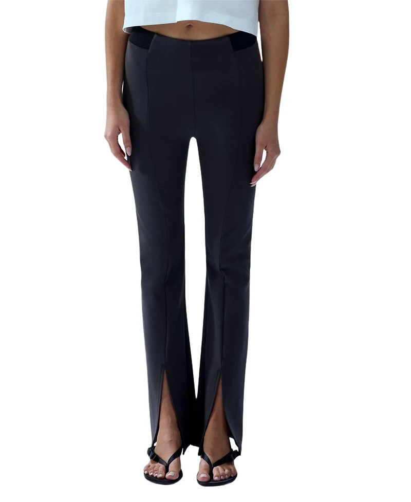Pcfg Women's Cotton Blend Stretch Flare Leggings