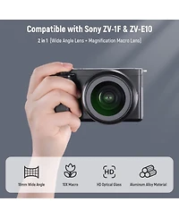 Neewer Zv-1F Camera Lens Accessory with 2 in, 10x for Sony Zv-1F Zv-E10 A5000 A6000