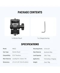 Neewer MA022 Camera Mounting Accessory for Atomos Ninja 5" and 7" SmallRig Camera Cage