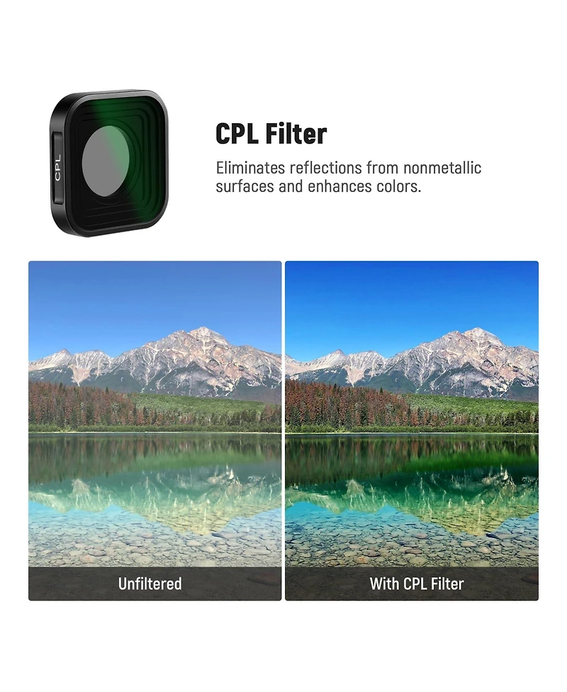 Neewer ND8 Camera Lens Accessory with Cpl, ND8, ND16 for GoPro Hero 13 12 11 10 9
