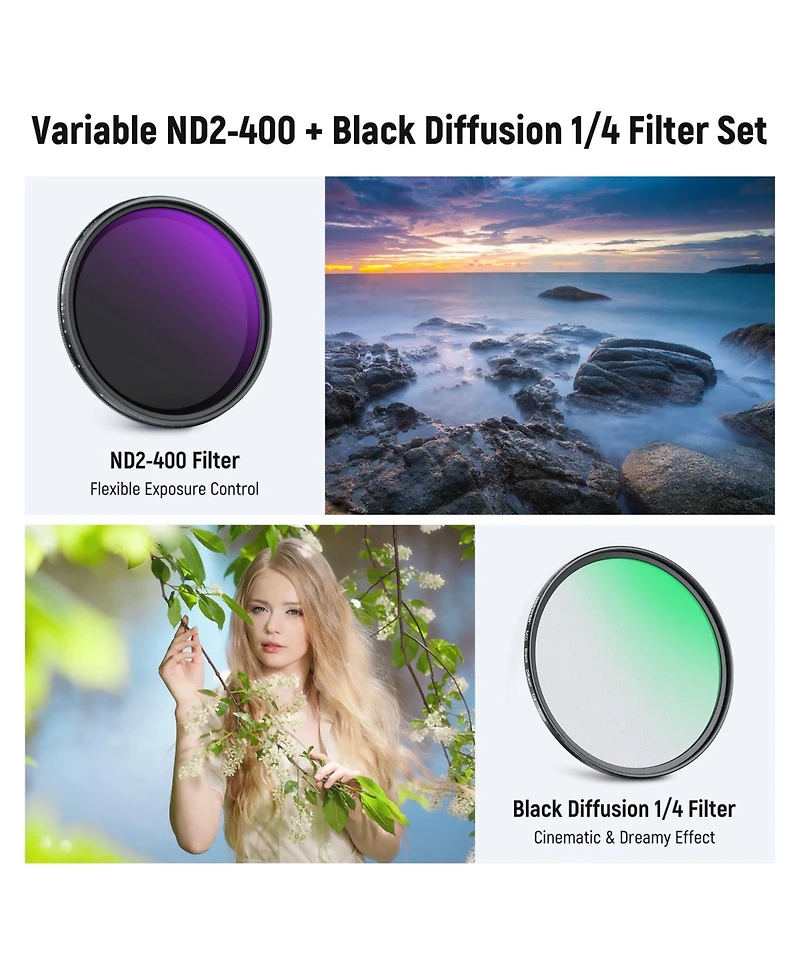 Neewer ND2-400 Camera Lens Accessory with ND2-400