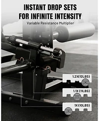 Mikolo Leg Extension and Curl Machine, Adjustable Leg Curl Machine, Seated Leg Extension and Lying Curl Machine for Home Gym