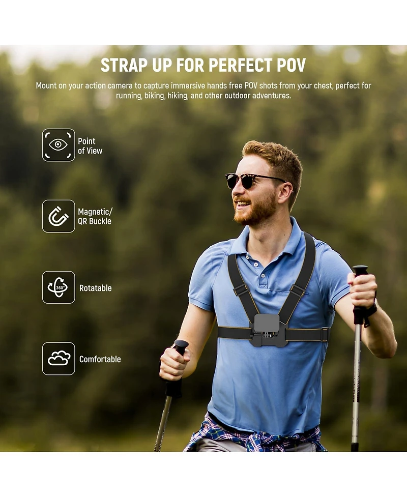 Neewer GP25 Camera Mounting Accessory for select GoPro, Dji and Insta360 action cameras