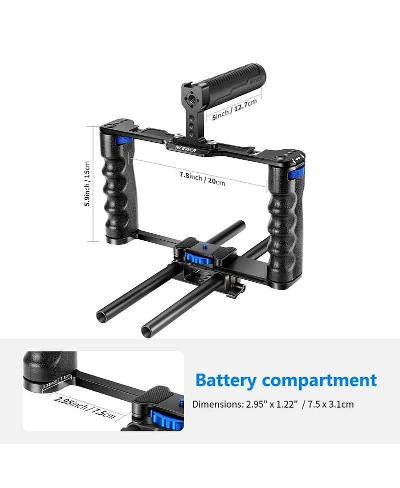 Neewer A7S Camera Mounting Accessory for Sony A7S Iii A7IV A6600 Canon Eos R5C