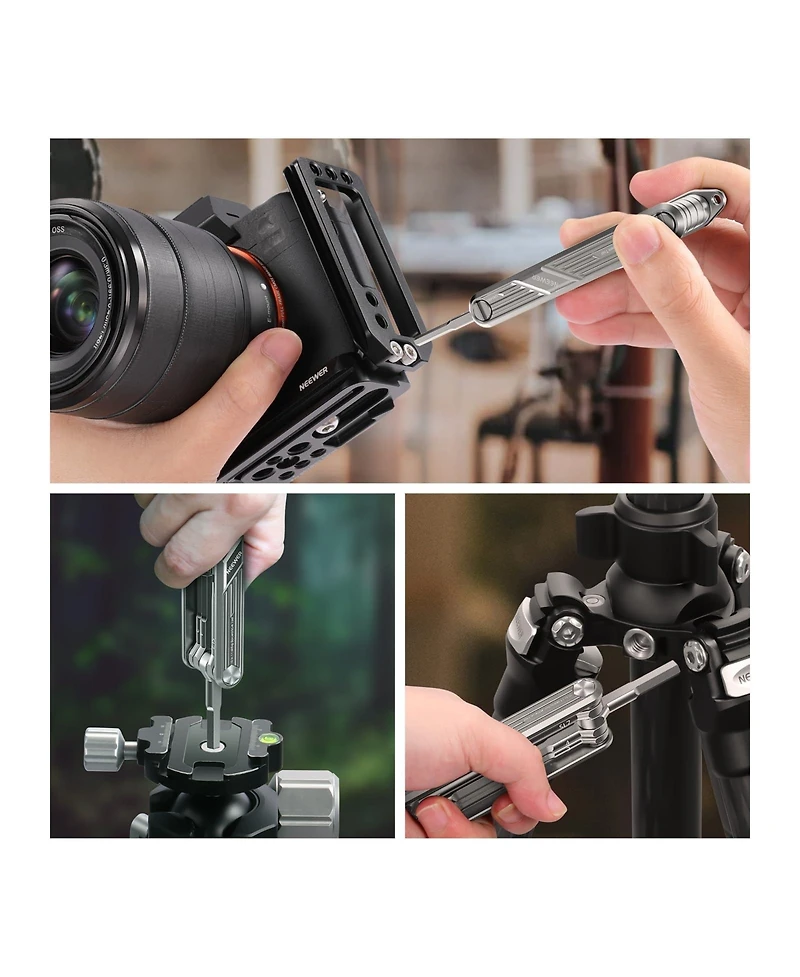 Neewer UA048S Camera Tripod with 10 in for SmallRig Camera Cage Rig Tripod Qr Plate