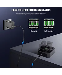 Neewer Nw-Z4 Camera Battery and Charging Accessory with 45W, Usb C for select Sony Np-f-series devices