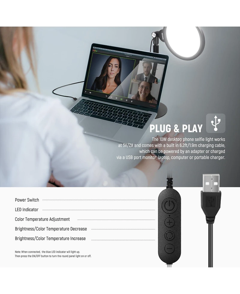 Neewer R06 Ring Light with 10W for select iPhone models