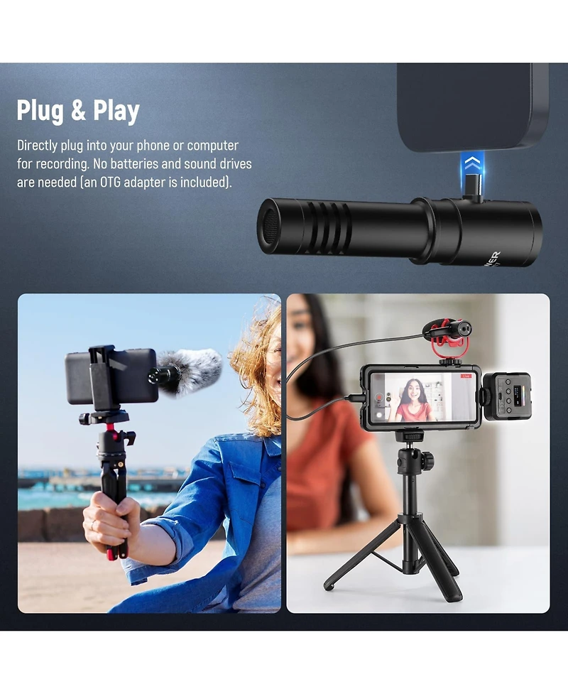 Neewer KM17 Camera Mounting Accessory with Usb C for select iPhone and Android mobile devices