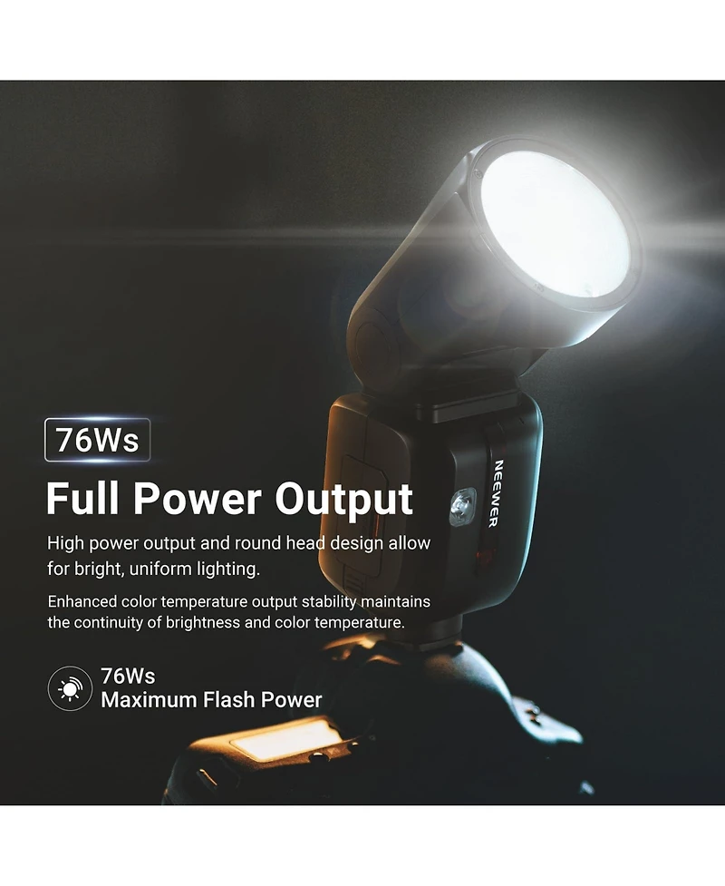 Neewer Z2PRO-c Camera Flash with 76Ws, 3000mAh, Ttl for Canon