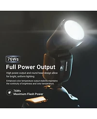 Neewer Z2PRO-c Camera Flash with 76Ws, 3000mAh, Ttl for Canon