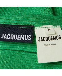 Pre-Owned Jacquemus Women's Ribbed Knit One-Shoulder Cropped Top