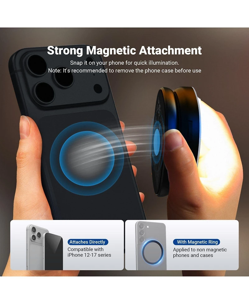Neewer NL72B Ring Light with 2W, CRI95, Bi Color for select iPhone models