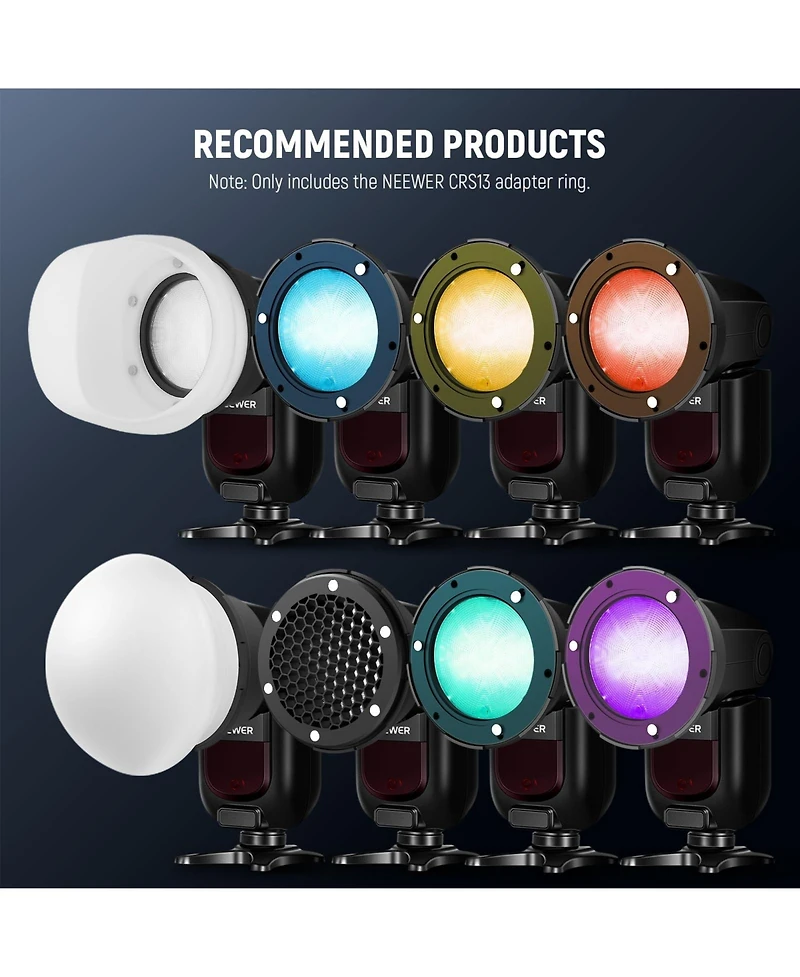 Neewer CRS13 Camera Flash for Godox V1/V1 Pro Neewer Z2 Z2PRO Z2II Z3