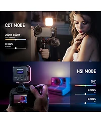 Neewer RGB61 Led Video Light with 2000mAh, 2500K-8500K, Cri 97