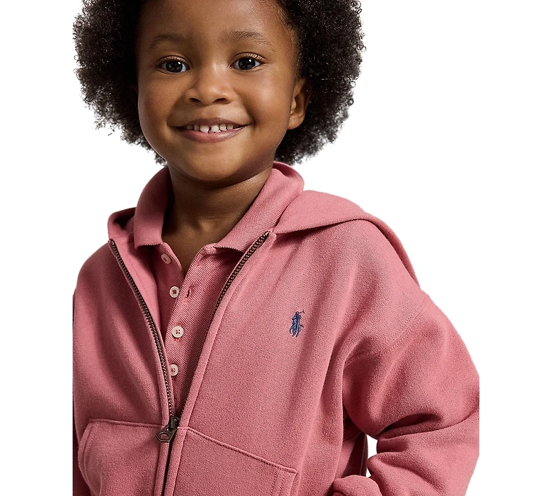 Polo Ralph Lauren Girls' 2T-6X Long-Sleeve Full-Zip Hoodie
