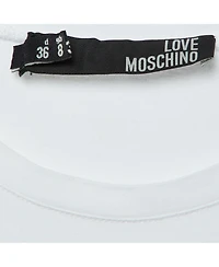 Pre-Owned Love Moschino Women's Beaded Cotton Belted Shirt