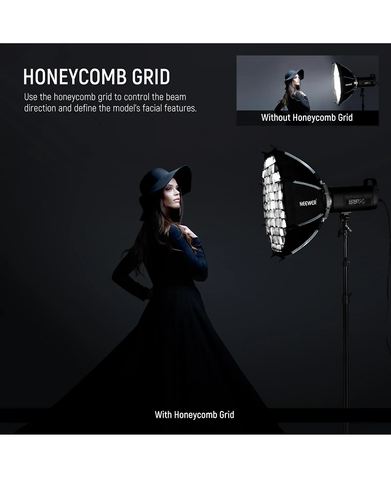 Neewer NS22P Softbox with 55cm, 300W, 400W