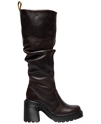 Dr. Martens Women's Kasey Kinsley Tumble Leather Round Toe Boots