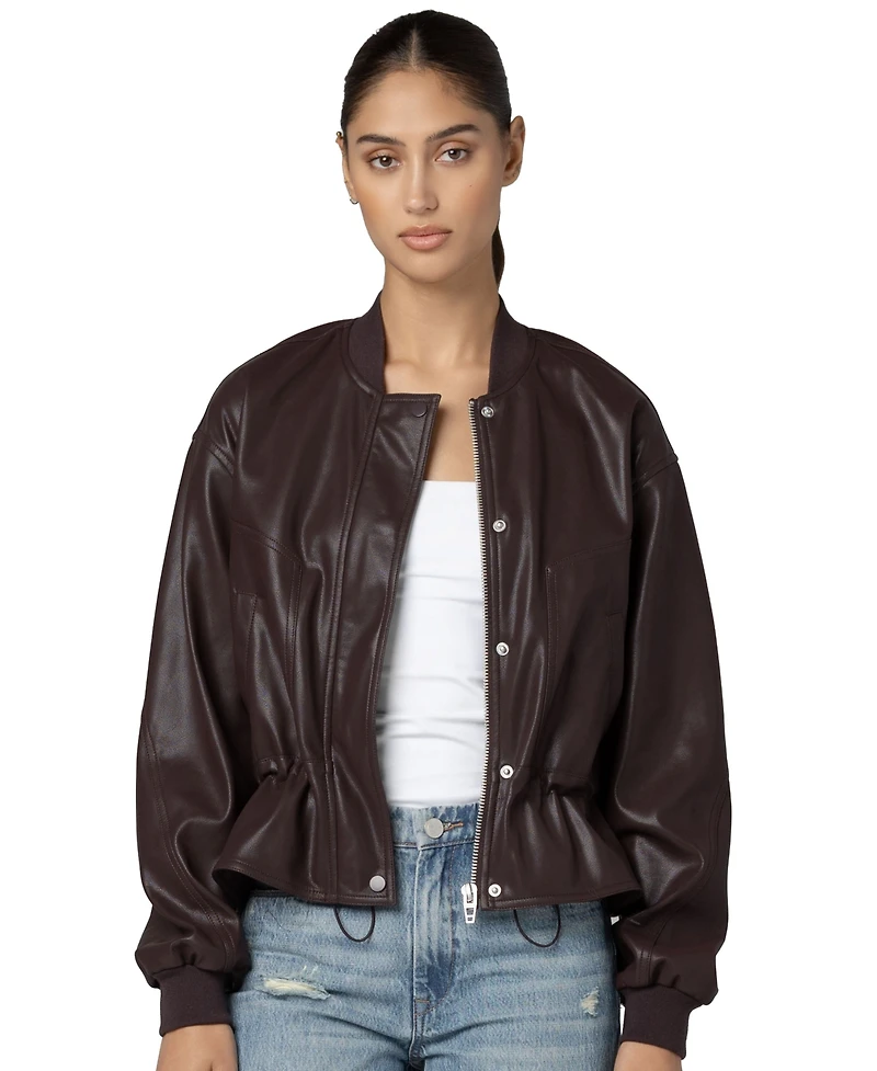 Blank Nyc Women's Overdrive Collarless Peplum Jacket