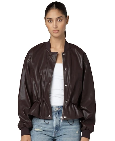 Blank Nyc Women's Overdrive Collarless Peplum Jacket