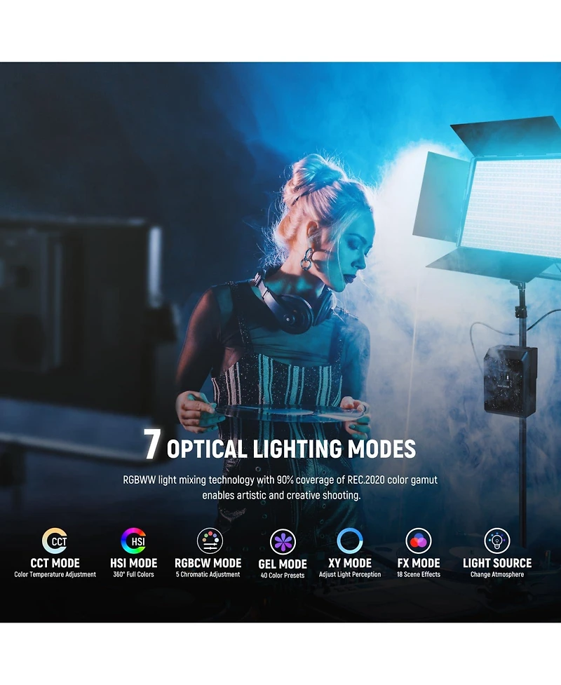 Neewer AP100C Led Video Light with 105W, 1200 LEDs, 31500Lux