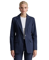 Avec Les Filles Women's Spread Collar Belted Blazer