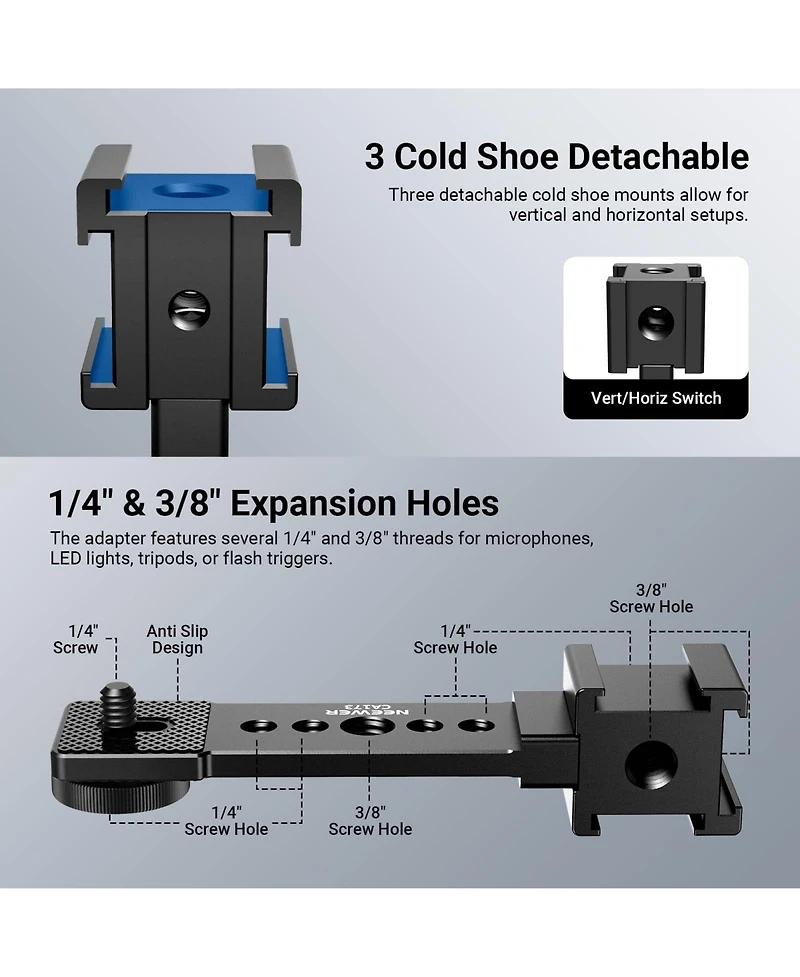 Neewer CA173 Camera Mounting Accessory for Dji Osmo Mobile Zhiyun Feiyu Vimble Hohem Phone