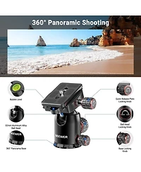 Neewer TP63 Camera Tripod with 90 Inch, 10 kg, 22 lbs
